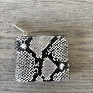 Kate Spade Black and Gray Snake Print Wallet